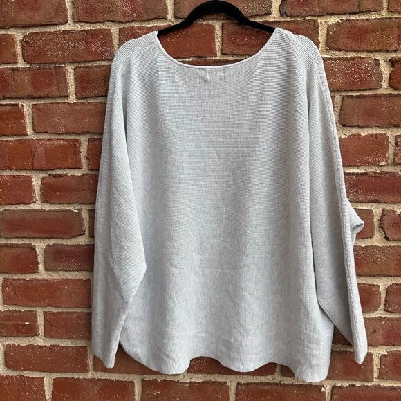 Cyrus Womens XL Oversized Waffle Knit Sweater Dolman Sleeve Slouchy NEW - Picture 8 of 8